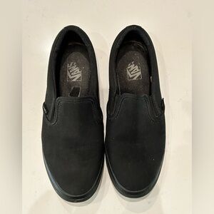 Vans black canvas sneakers. Women’s 8.5
